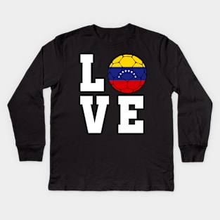 Venezuela Football Kids Long Sleeve T-Shirt